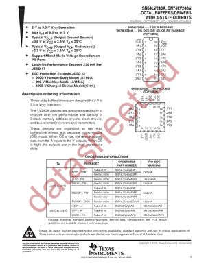 SN74LV240ADW datasheet  